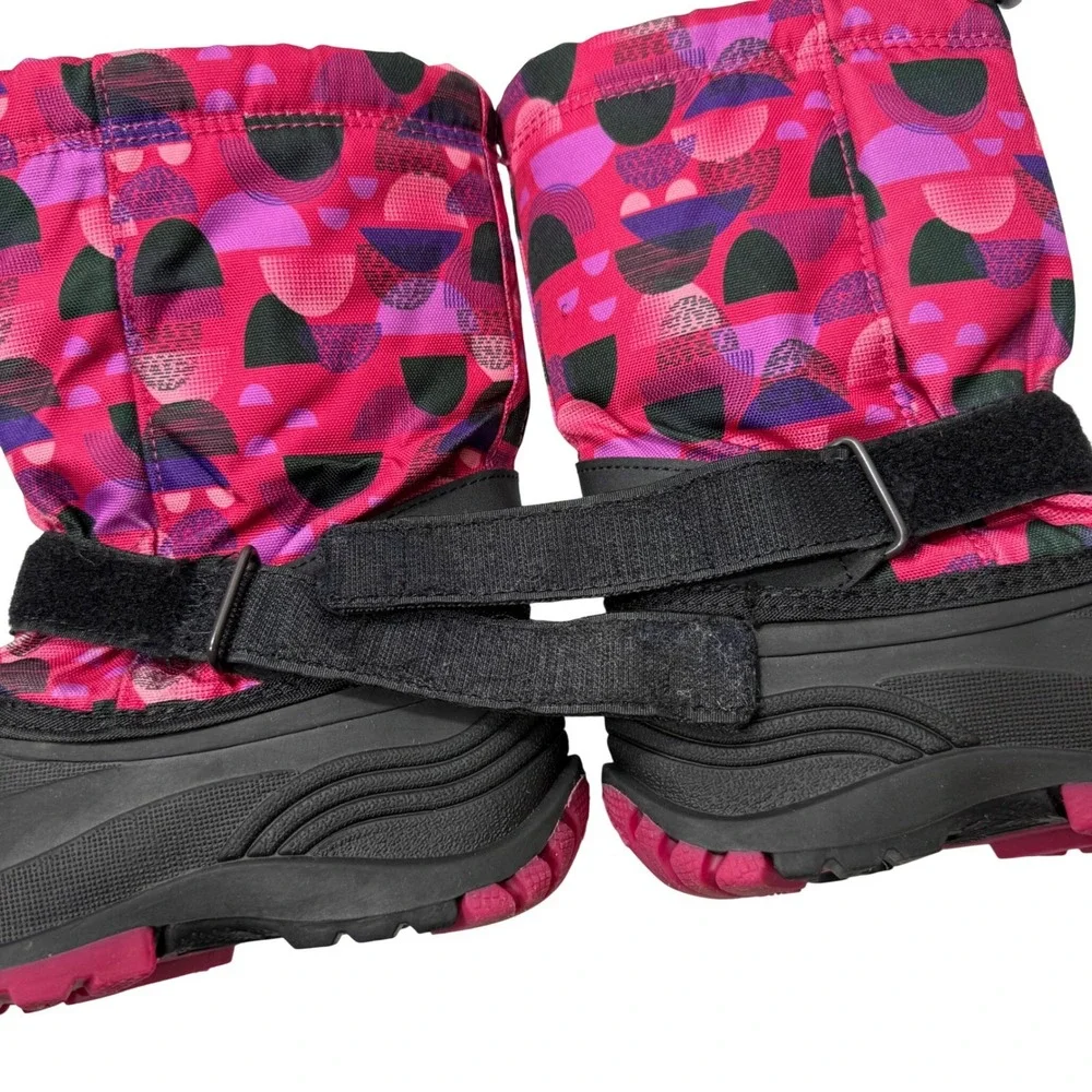 Kamik‎ Kids Insulated Waterproof Winter Boots Girls 1 Pink Print